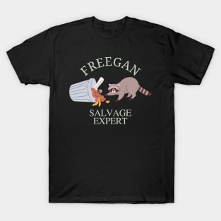 Funny Raccoon - Freegan T-Shirt